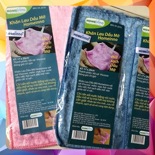 Combo bộ 3 khăn lau dầu mỡ nhà bếp homeinno