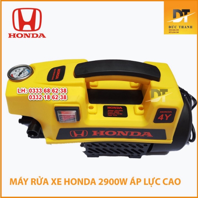 Siêu hot Máy rửa xe mini HONDA vàng áp lực 2900W - 3500W