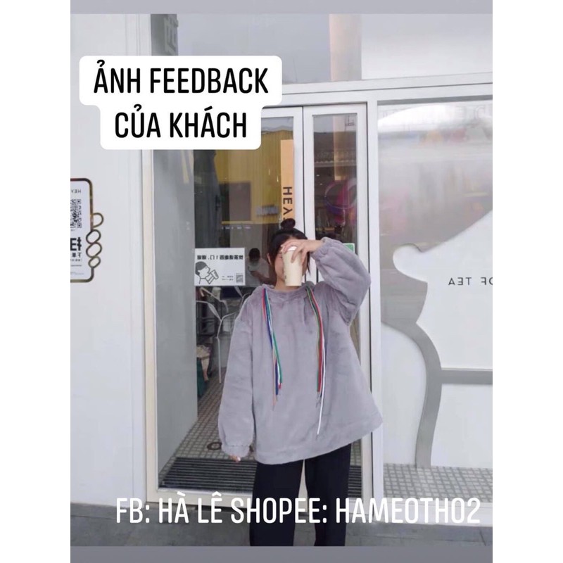 Áo Hoodie Lông Siêu Dày, Áo Hoodie Nữ Form Rộng Lông Cừu Siêu Ấm Hàng Quảng Châu Phong Cách Ulzzang Latis Store | BigBuy360 - bigbuy360.vn