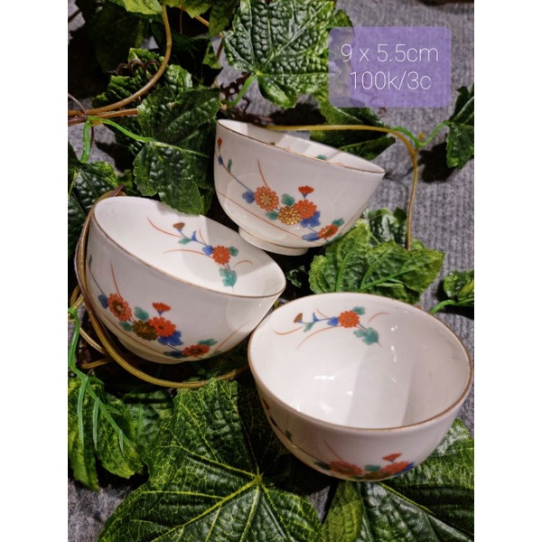 🍳set 3 ly hoa - gốm sứ nhật🍳