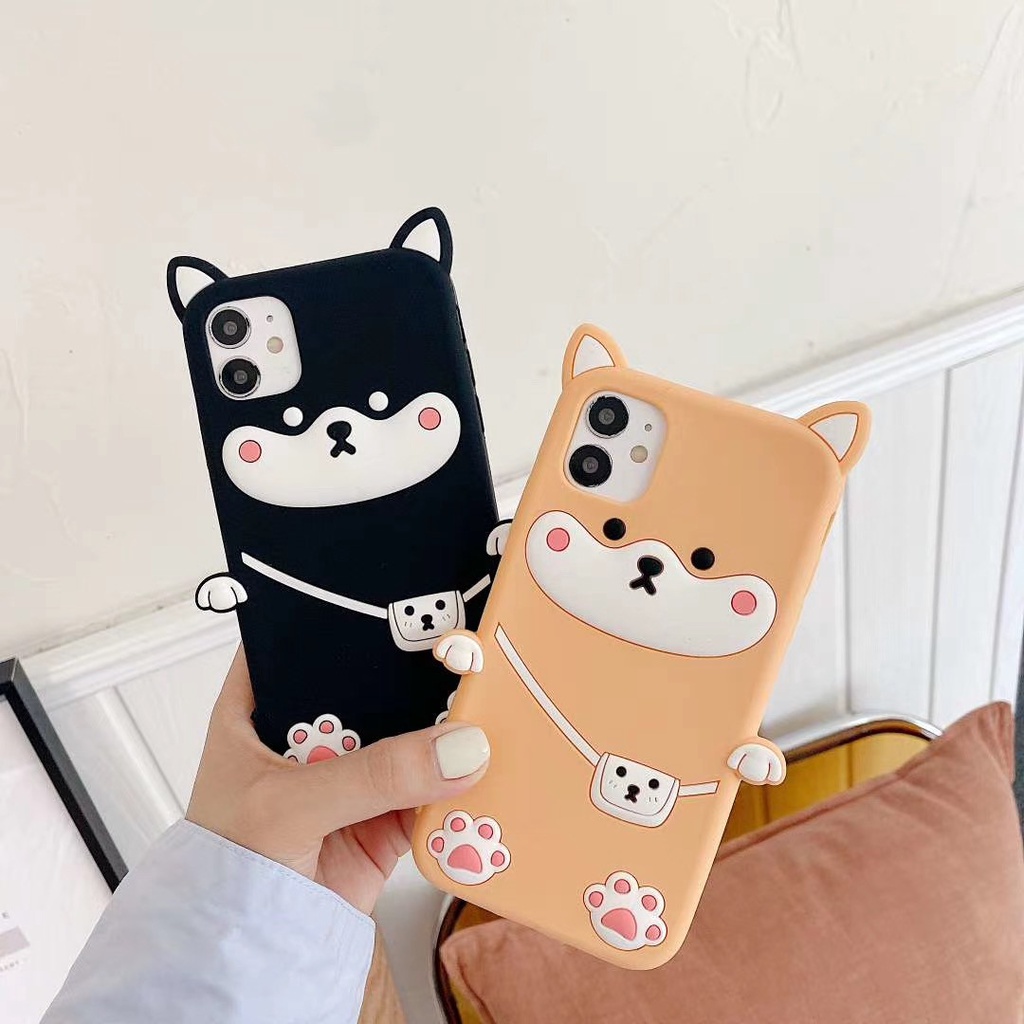 Ốp điện thoại silicon mềm họa tiết chó cưng thích hợp cho Iphone 11 Pro Max 4 4s 5s SE 6 6s 7 8 Plus XR Xs Max SE 2020