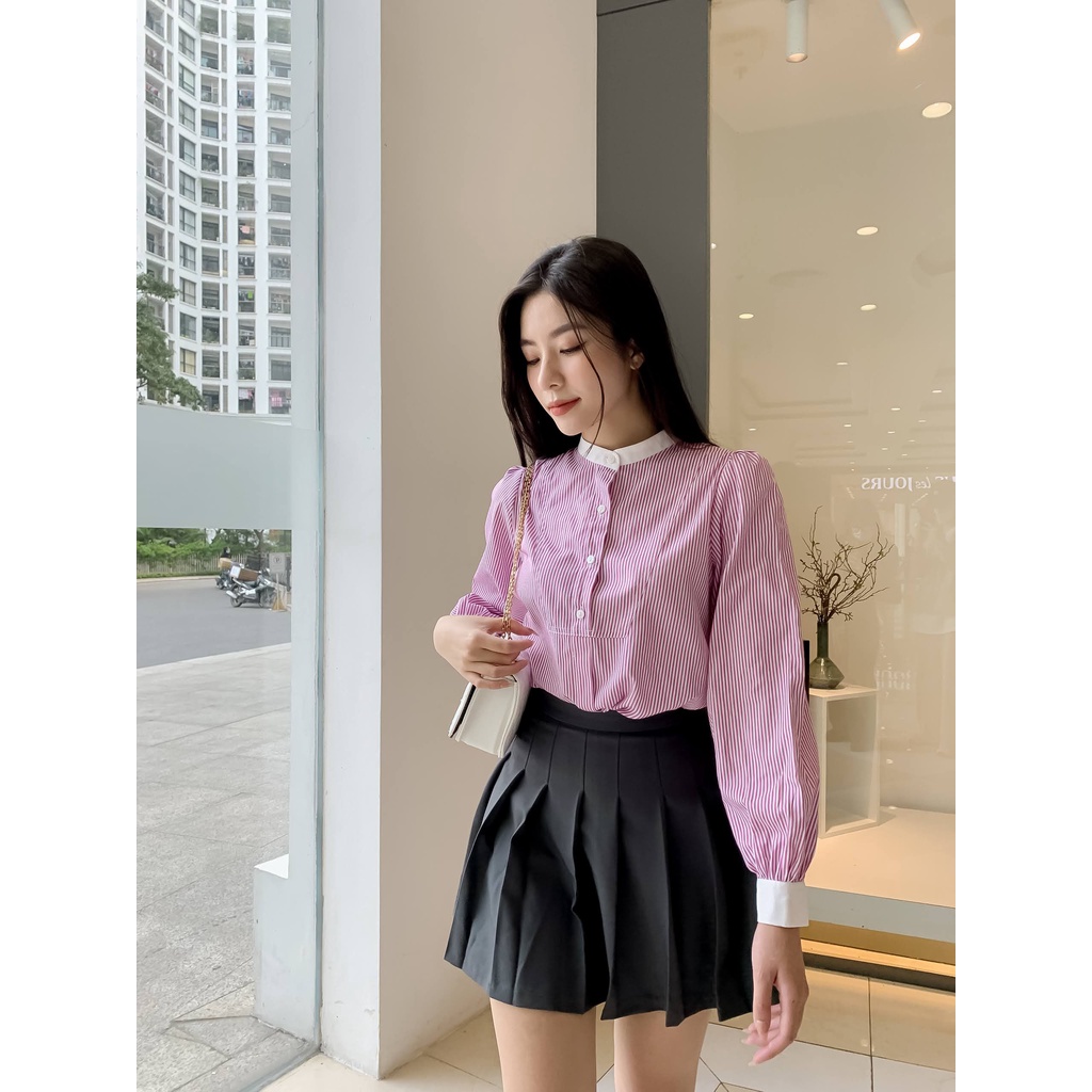 Chân váy tenis nữ Méo shop dáng ngắn xếp ly Flora