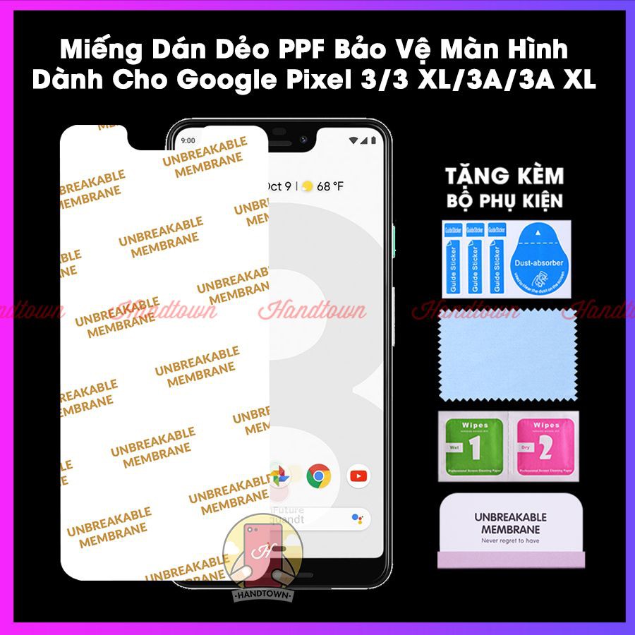 Miếng Dán Màn Hình PPF Google Pixel 3 3 XL 3XL 3A 3A XL Kính Cường Lực Dẻo Trong Suốt Chống Va Đập Chống Trầy Xước