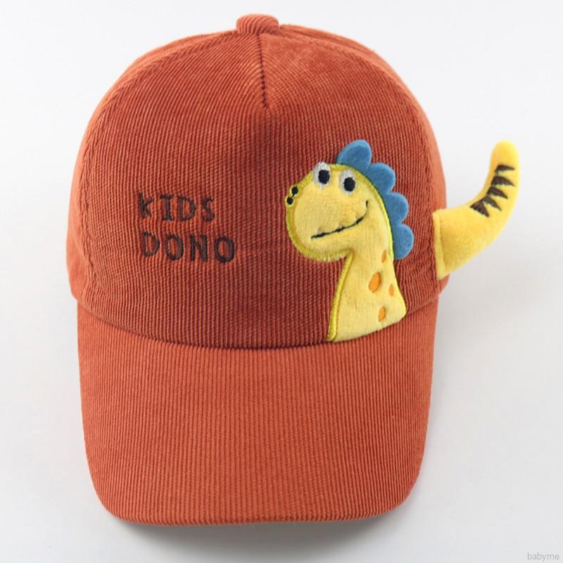New Fashion Baseball Hat Kids Girl Boys Cartoon Dinosaur Wool Cap Children Hats