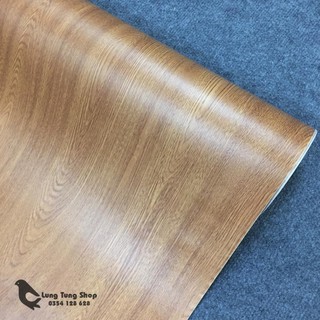 decal vân gỗ màu nâu ( vân gỗ nhỏ ) - giấy dán tường dán bàn tủ có sẵn keo