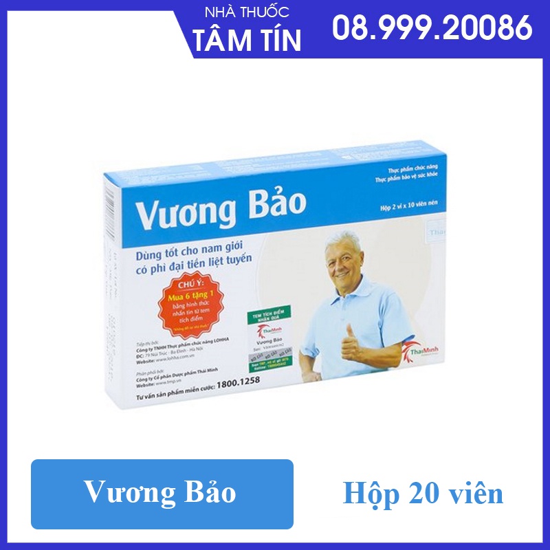 [CHÍNH HÃNG MUA 6 TẶNG 1  ] VƯƠNG BẢO -  HỘP 20 VIÊN