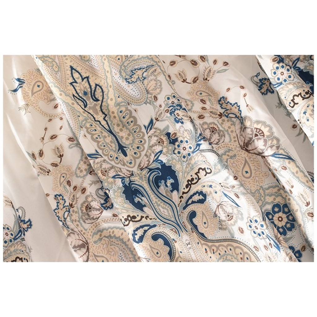 Đầm Dài Tay Phồng In Họa Tiết Phong Cách Retro | BigBuy360 - bigbuy360.vn