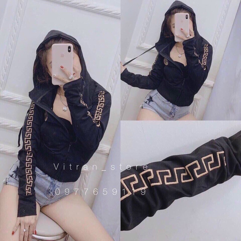 Áo khoác versace lửng thêu tay | BigBuy360 - bigbuy360.vn