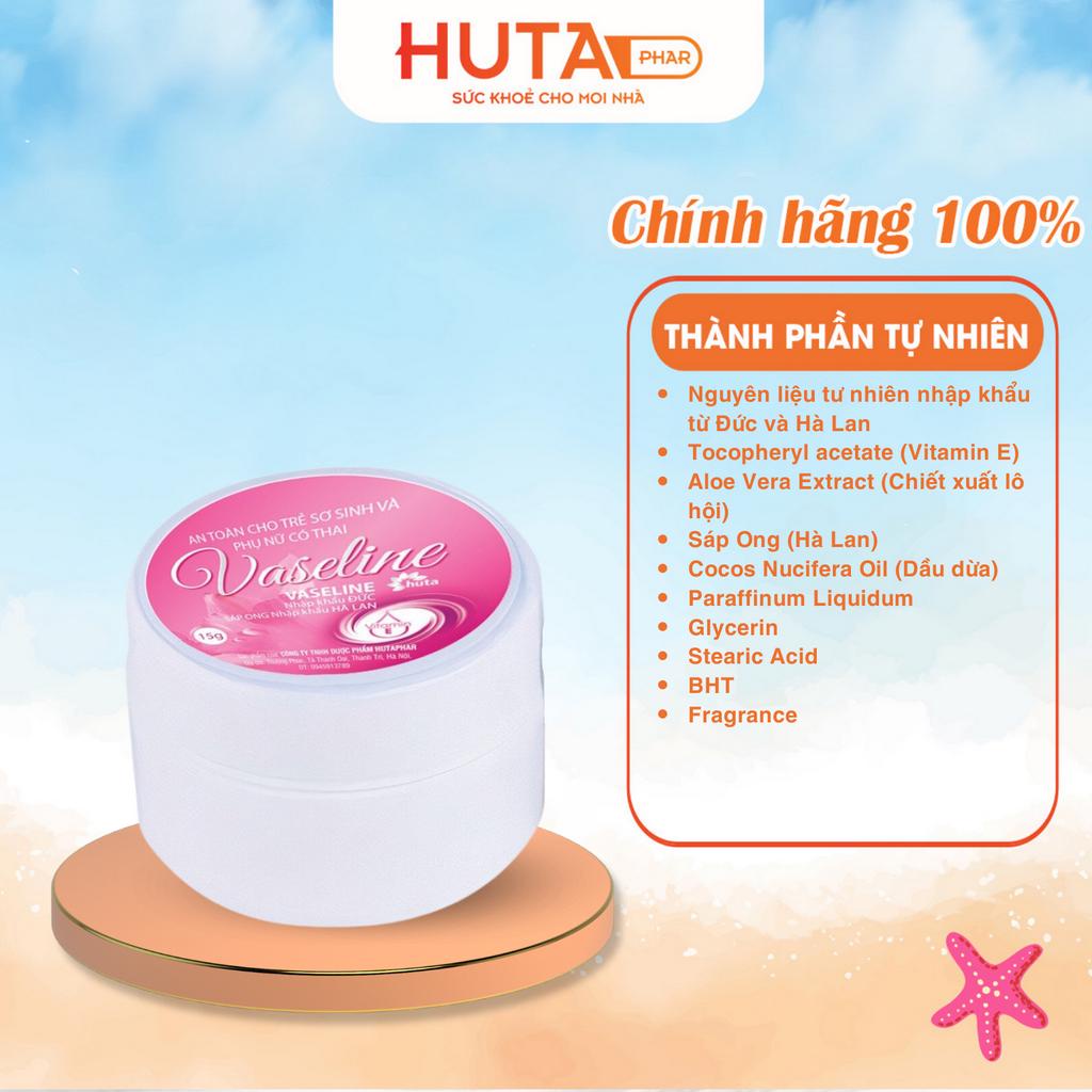 Sáp dưỡng môi hồng xinh - Vaseline 15g- HUTA, cho đôi môi luôn căng mọng tràn sức sống