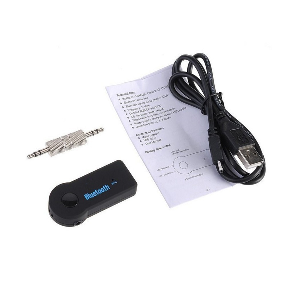 ✠✳✒【ready】 Bluetooth 4.0 Audio Receiver Transmitter 3.5mm AUX Stereo Adapter for PC TV PSP Phone Ipad Video Player lo