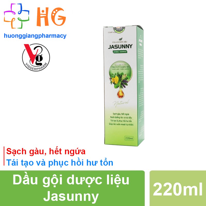 Dầu gội dược liệu Jasunny - Giúp sạch gàu, hết ngứa, tái tạo và phục hồi hư tổn (Chai 220ml)