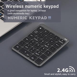 Bàn phím số không dây kết nối Bluetooth cho laptop Notebook
