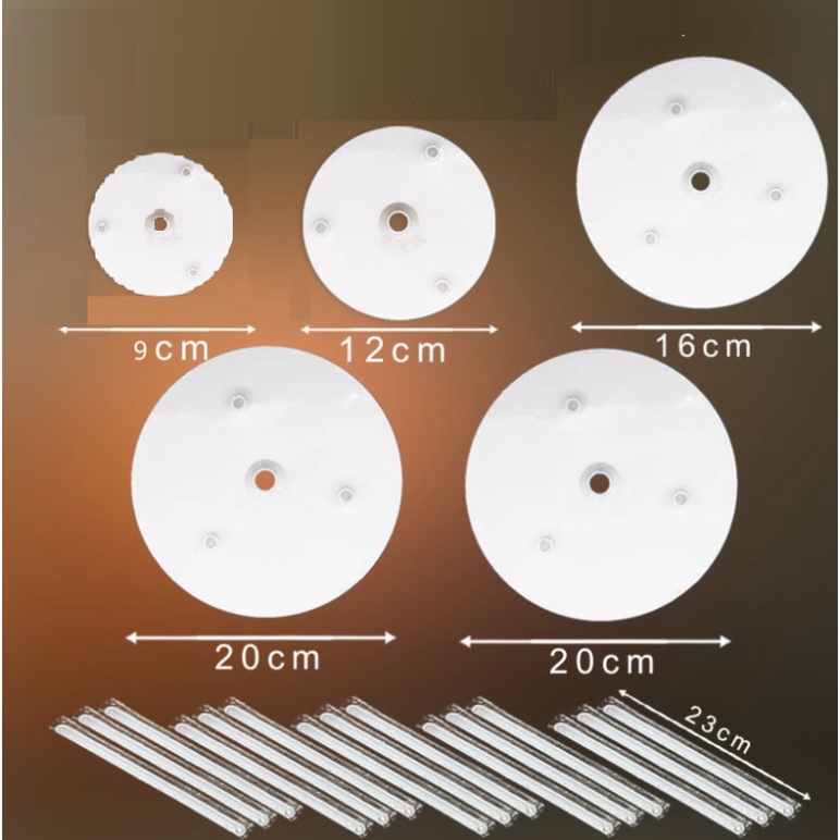 dụng cụ bánh kem [FREESHIP❤️] Combo 5 chiếc chồng tầng bánh sinh nhật