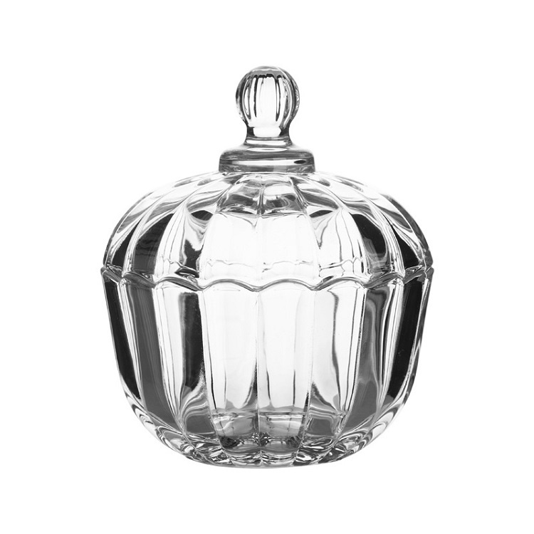 Thố Thủy Tinh Đựng Mứt Bánh Kẹo Đẹp Cỡ Trung Deli TG2030-1 Dung Tích 750ml