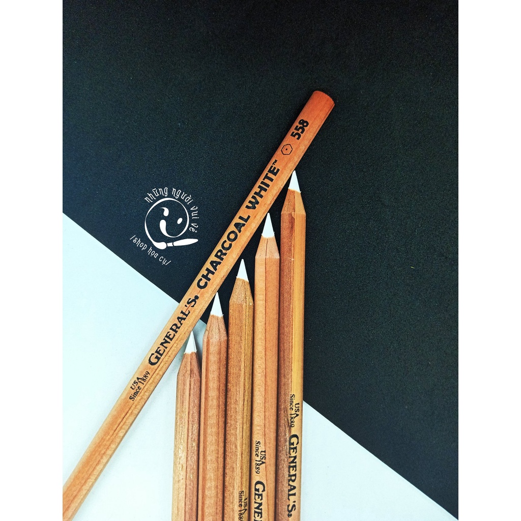 Bút Chì Than Trắng General's Charcoal White #558