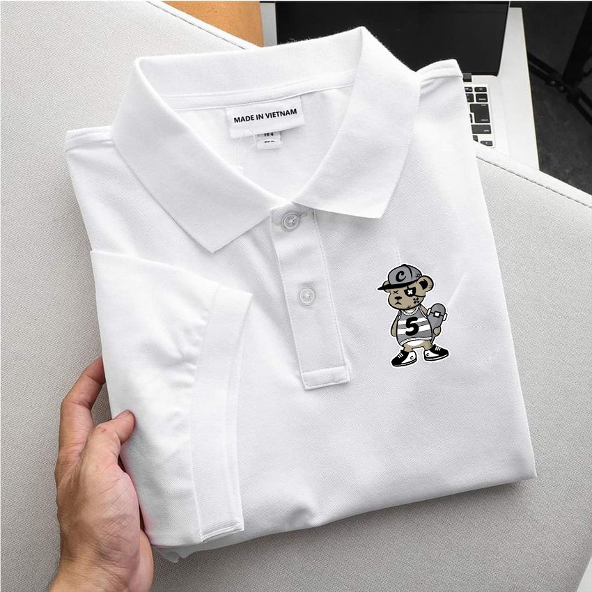 Áo polo nam , cổ dệt bo len ,áo thun nam có cổ tay ngắn thanh lịch Chó 5 - Soha Clothing