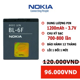 [Dùng Thử 7 Ngày] Pin Nokia 6788/ N78/ N79/ N95/ 6788/ 6788I/ BL-6F Bh 12 tháng
