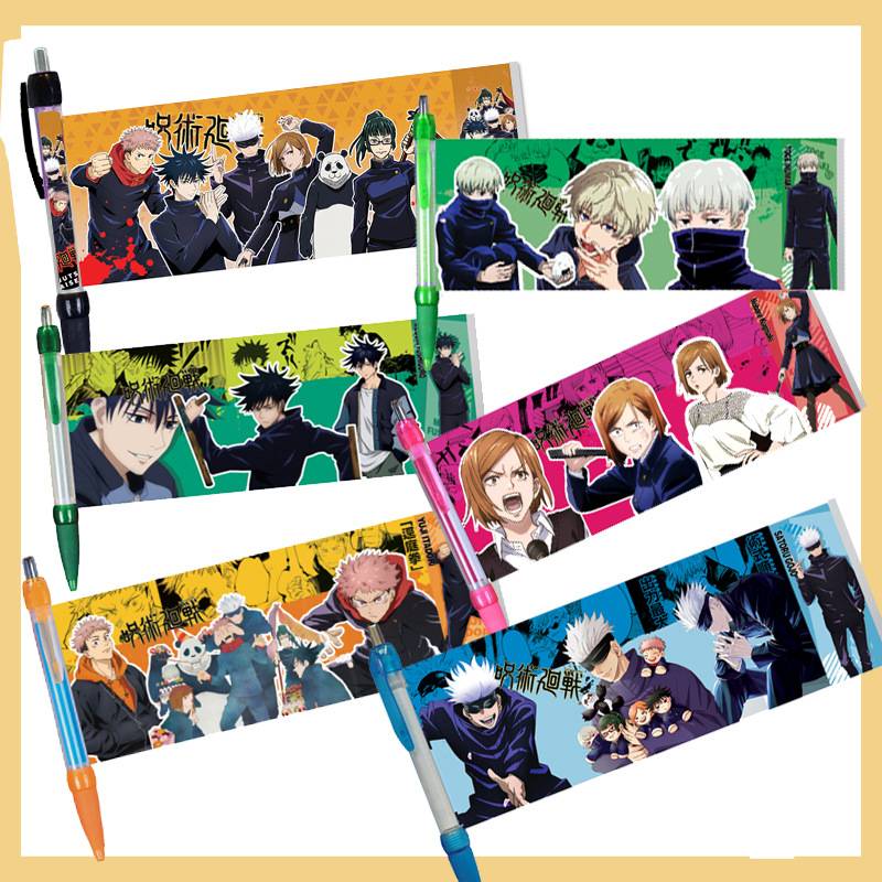 B bút mực gel ngòi 0.5mm Th K D Th Th Ng anime jujutsu kaisen Làm Quà Tặng Cho Học Sinh / Văn Phòng / Trường Học Iadori Yuji gojou / Cấu Trúc kế Hoạch megumi