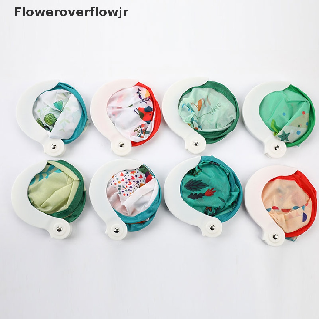 Quạt cầm tay mini hình tròn in họa tiết hoạt hình có thể gấp gọn cho nữ