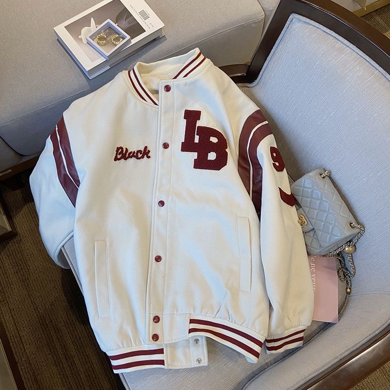 ÁO KHOÁC BÓNG CHÀY PHỐI MÀU HÌNH HOẠ TIẾT UNISEX