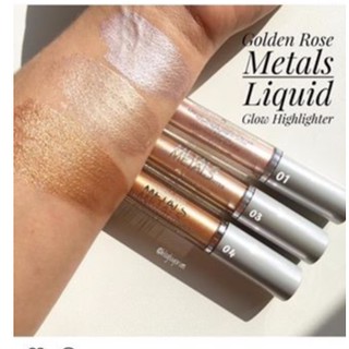 Highlight Metals liquid Glow highlighter Golden Rose