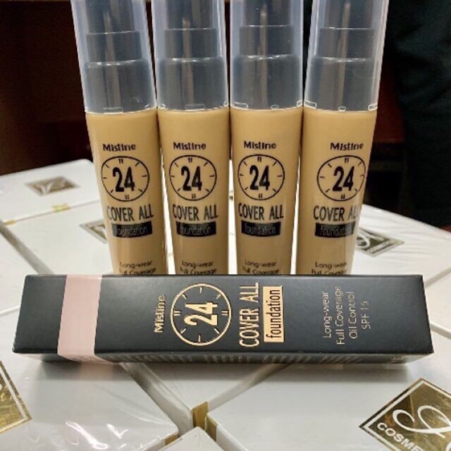Kem Lót Giữ Nền 24h - Kem Nền Mistine 24 Cover All Dropper - Chính Hãng