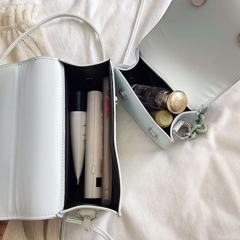 Túi xách màu trơn thiết kế đơn giản phong cách thời trang xinh xắn cho nữ