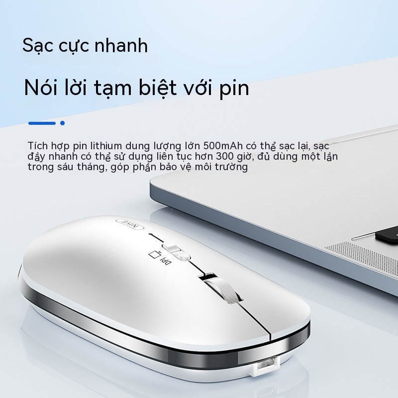 Chuột Bluetooth Không Dây Thông Dụng Phong Cách Mới Cho Văn Phòng Chơi Game Laptop