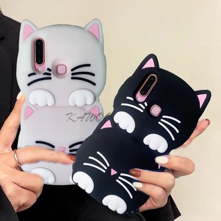 Ốp Điện Thoại TPU Mềm Chống Sốc In Hình Mèo Dạ Quang 3D Cho Vivo Y17 Y11 Y15 Y12i Y69 Y66 Y67 V7 Plus Y93 Y91C V11 Pro