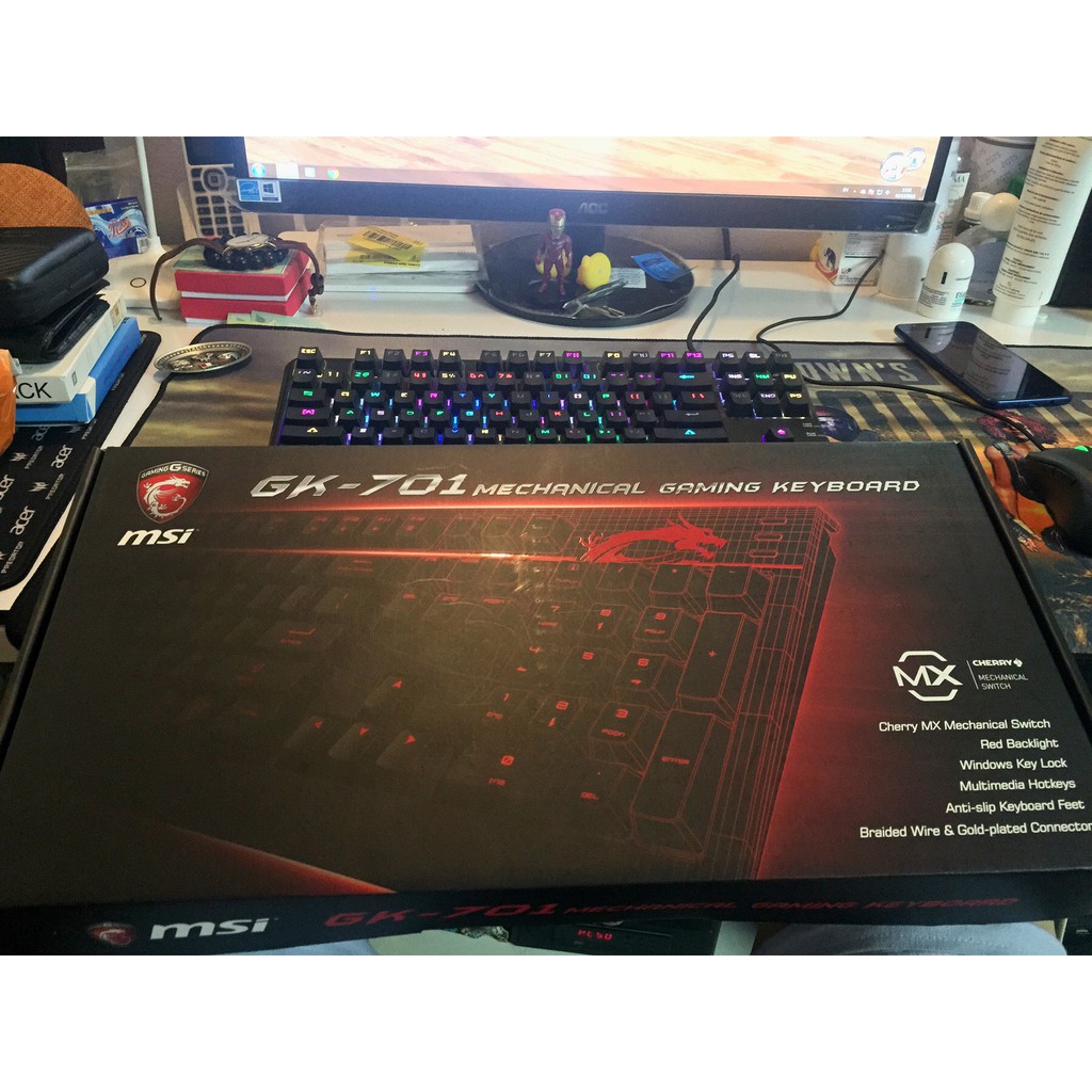 Bàn phím cơ MSI GK-701 Mechanical Gaming