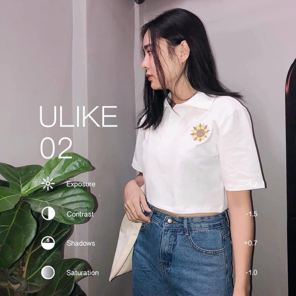 Áo croptop nữ tay ngắn hoạ tiết bông hoa phong cách trẻ trung dễ phối đồ