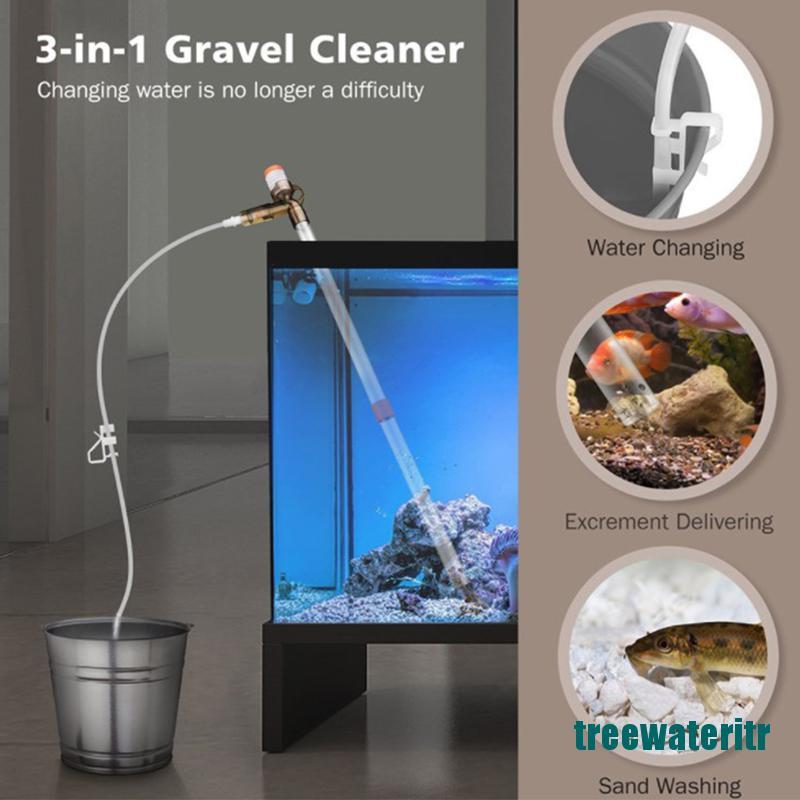 （new*）Fishbowl Water Absorber Manual and Easy to Clean Change Sand Washer Siphon Tube