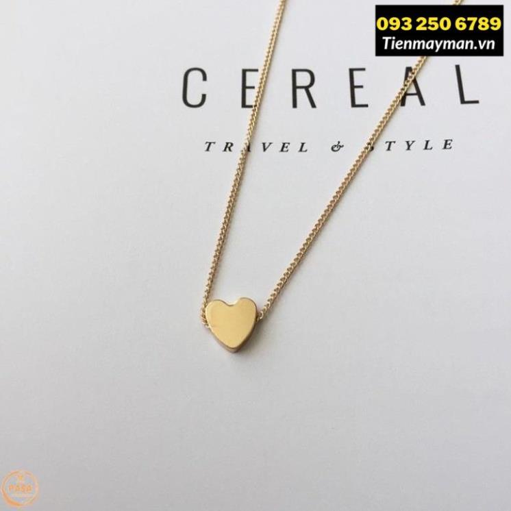 [trợ giá] Dây Chuyền Mặt Trái Tim Đơn Giản Ngọt Ngào Thời Trang Cho Nữ