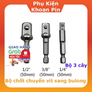 Bộ 3 Cây chốt chuyển bắn vít sang Bulong size 1/2 ( P015)