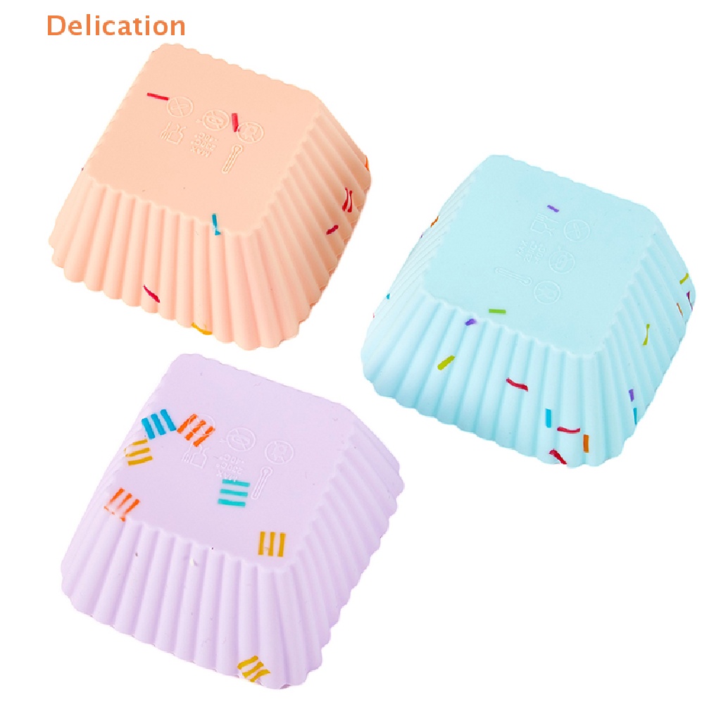 Set 12 Khuôn Silicone Làm Bánh Cupcake Muffin Tiện Dụng