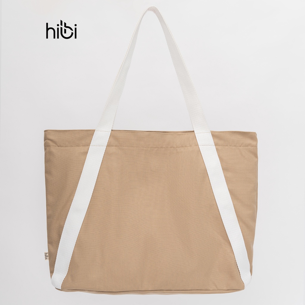 Túi Tote thời trang Big size phối dây trắng Hibi Sports A012, chất liệu Canvas cao cấp phù hợp đi chơi, đi tập