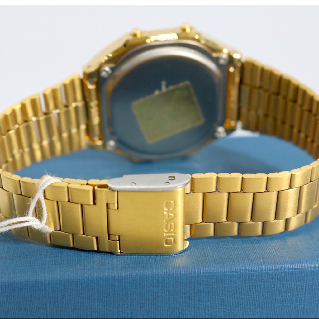 Đồng hồ nam nữ Casio A168WG-9WDF chính hãng - Bảo hành 1 năm, Thay pin miễn phí trọn