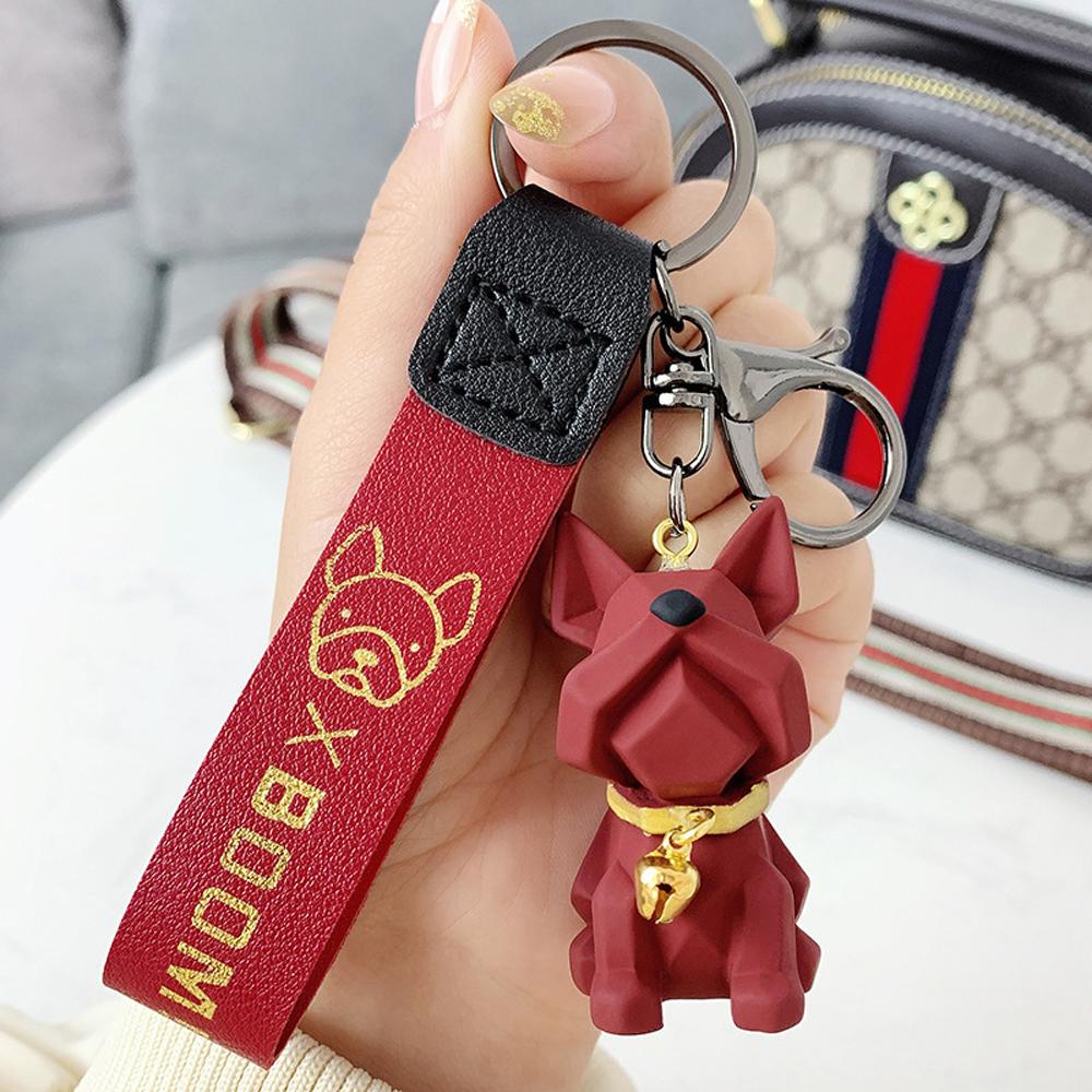 HARRIETT Móc Khóa Cặp Đôi Da PU Dễ Thương