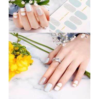 Sét dán móng tay nail sticker gồm 14 móng không thấm nước 332