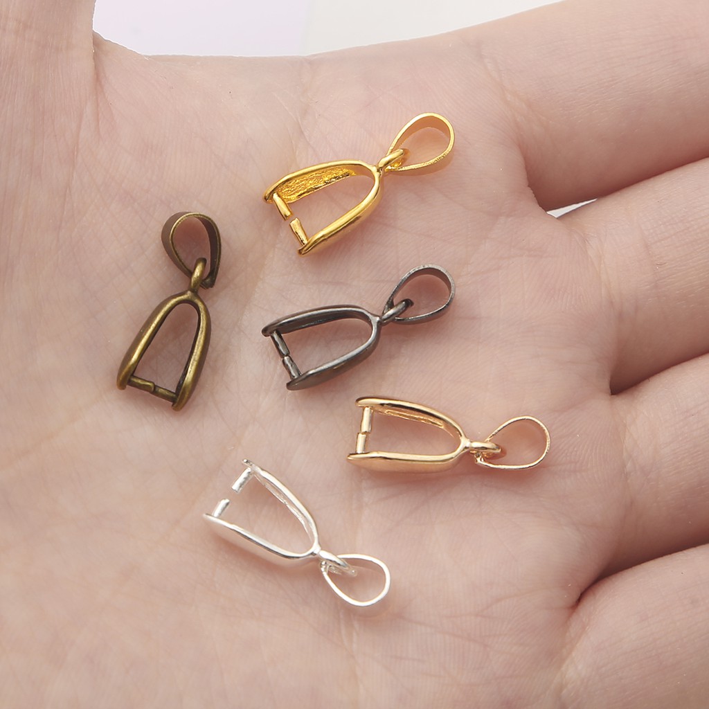 BEADIA Set 10 Móc Kẹp Nối Hạt Dưa Bằng Đồng