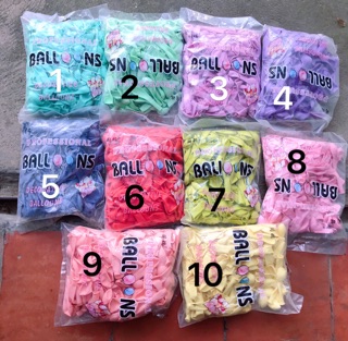 Combo 50 bóng pastel cỡ 12cm (5ink) đc chọn màu