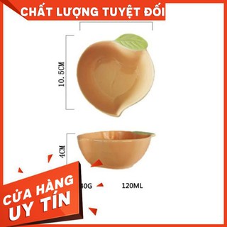 Bát ăn dặm gốm sứ mini hình hoa quả cho bé 90 - 120ml qa0208