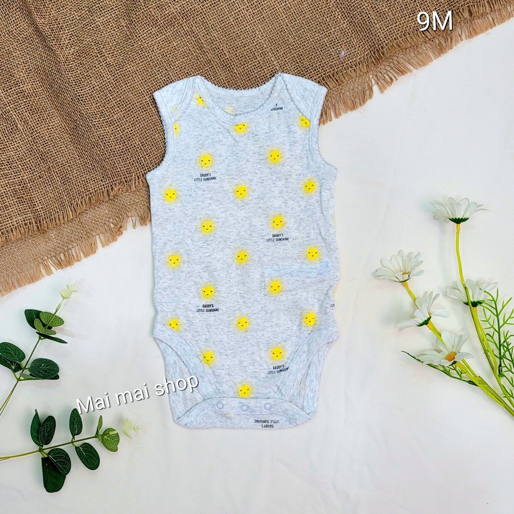 (Chọn màu- Đủ size Body chip ba lỗ cotton cho bé 3-13kg (3M,6M,9M,12M,18M,24M)- From nhỏ- Chất cotton mỏng mát
