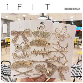 Kẹp Tóc iFIT Kim Loại Phong Cách Hàn Quốc