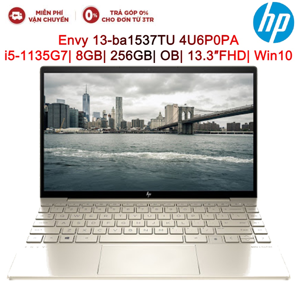 [Mã ELHP15 giảm 10% đơn 15TR] Laptop HP Envy 13-ba1537TU 4U6P0PA i5-1135G7| 8GB| 256GB| OB| 13.3″FHD| Win10 (Gold)