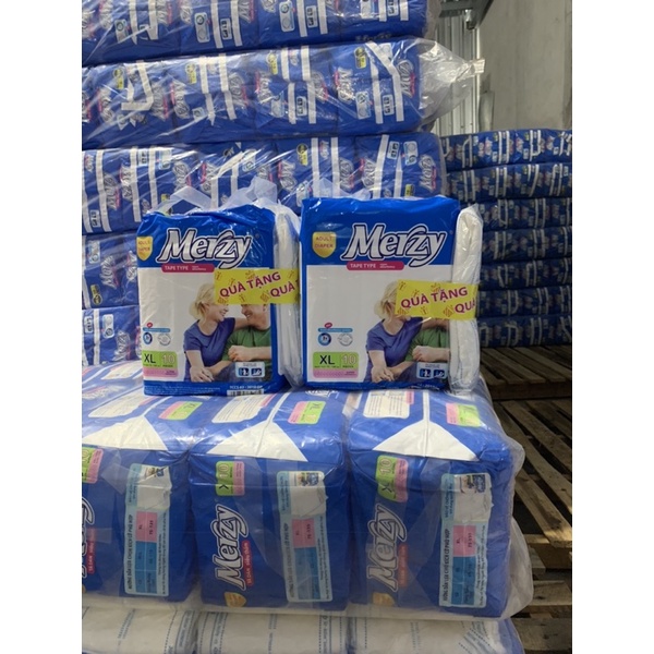 Tả người già Merzy Size XL gói 10 miếng siêu thấm