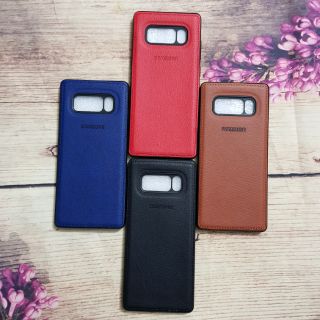 Ốp lưng Samsung Note 8 dẻo giả da khắc thương hiệu cao cấp