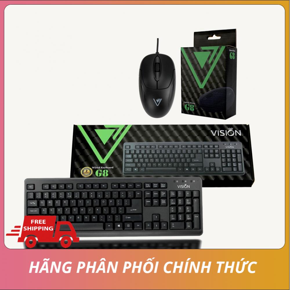[Combo] Bàn Phím + Chuột Vision G8 - Chính hãng VSP bảo hành 24 tháng