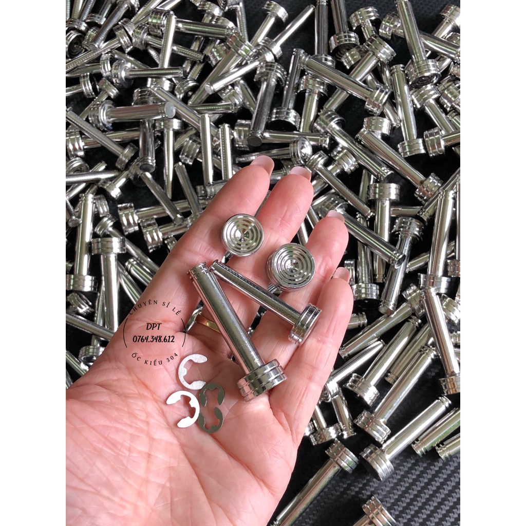 Cặp chốt xỏ gác chân Inox 304 gắn cho HONDA-YAMAHA gắn được cho các dòng xe HON-YA