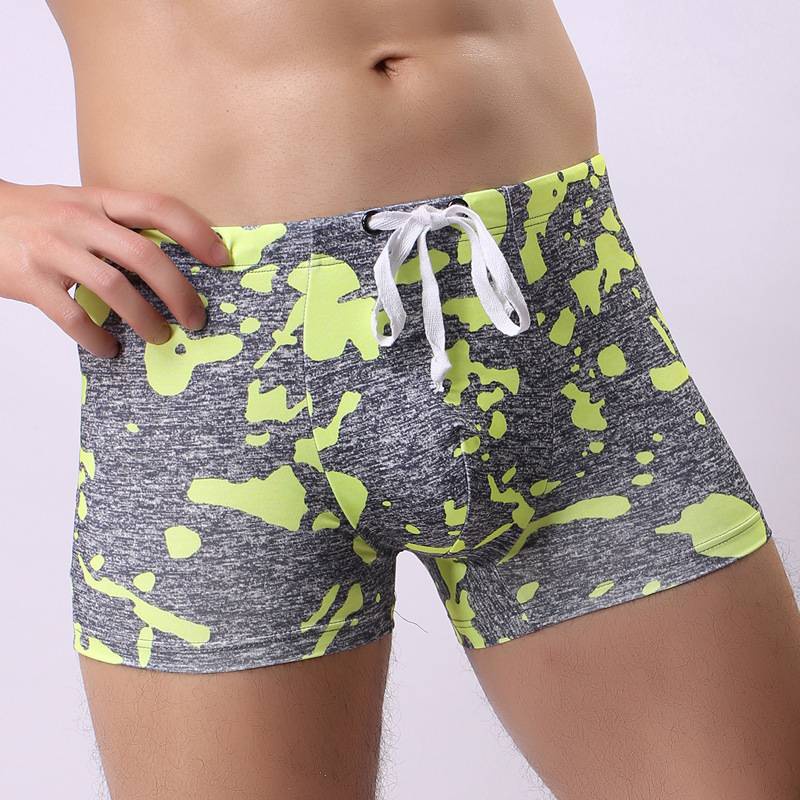 Quần Bơi Boxer Nam In Họa Tiết Rằn Ri Thoải Mái